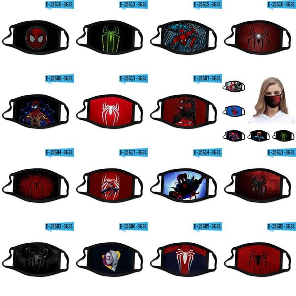 

3d masks out door sport riding spider man far from home printing designer face mask cotton reusable face masks bfecm hairclippersstore