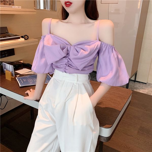

iwjac 2020 new french little sweetheart bowknot bubble sleeve fold short butterfly shoulder strap butterfly shoulder strap wome, Camo