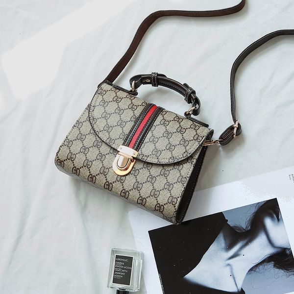 

satchel small square s2020 new women's fashion fashion printed letter personalized women's small square bag shoulder messenger bag