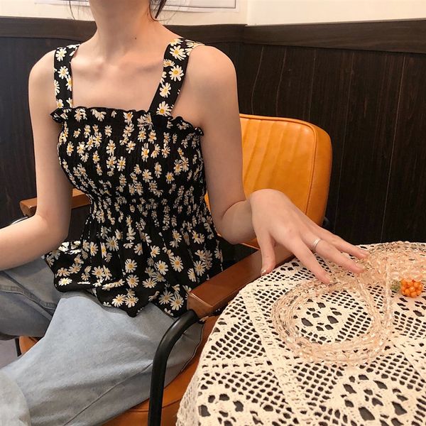 

ertxz 2020 новый летний жилет vestchiffon хризантема камзол одежда 2020 новый летний внешний топ сладкий женский жилет vestchiffon chrysanth, Camo