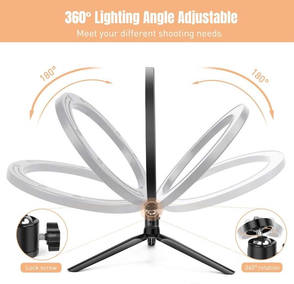 

factory dimmable camera p studio phone video led beauty pgraphy dimmable ring lamp desklive flash bracket ring light