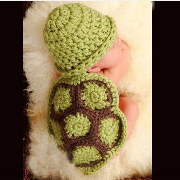 

vxn35 handmade crocheted baby wool hundred days pgraphy hat prop knitted hat clothing newborn knitted turtle conjoined pgraphy props, Blue;gray