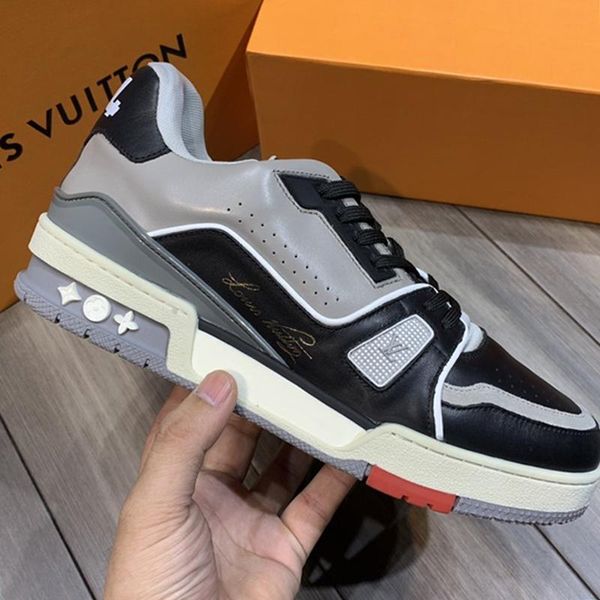 

fast delivery trainer snekaer men shoes breathable sports comfortable zapatillas hombre luxury shoes low style men shoes, Black