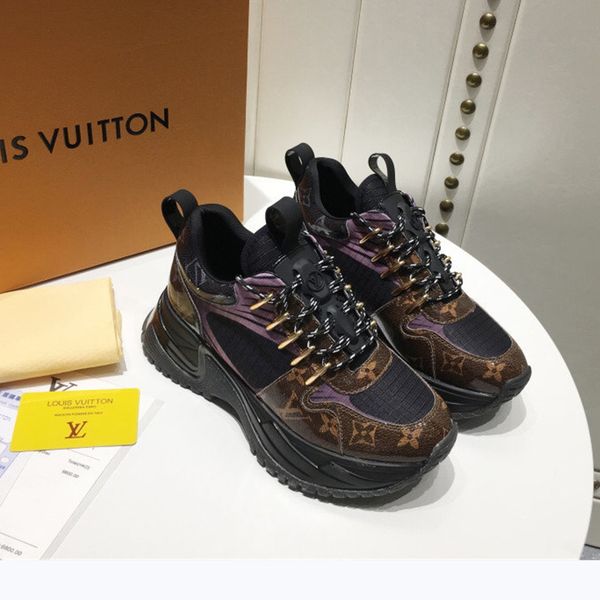 

096 new designer luxury women's casual fashion shoes, women's outdoor casual shoes, high-quality materials, with original box, Black