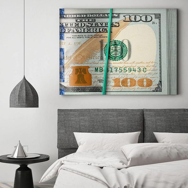 

Dollar Money Poster Inspirational Canvas Art Canvas Paintings Wall Art Pictures for Living Room Home Decor (No Frame)