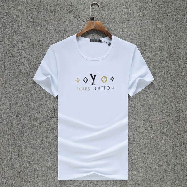 

luxurious mens designers t shirt men women couples casual short sleeve mens round neck tees 5 colors -3xl t1, Gray