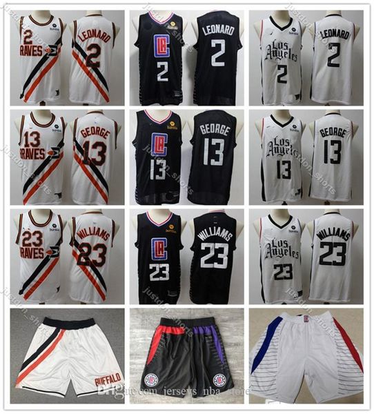

los angelesclippers men youth kids 13 george 23 williams 2 leonard белй гоѬод 2019/20 издание basketball jersey пѬоиой, Black;red