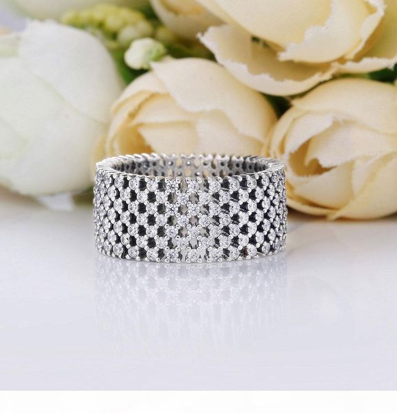 

925 sterling silver heraldic check ring fit pandora jewelry engagement wedding lovers fashion ring for women