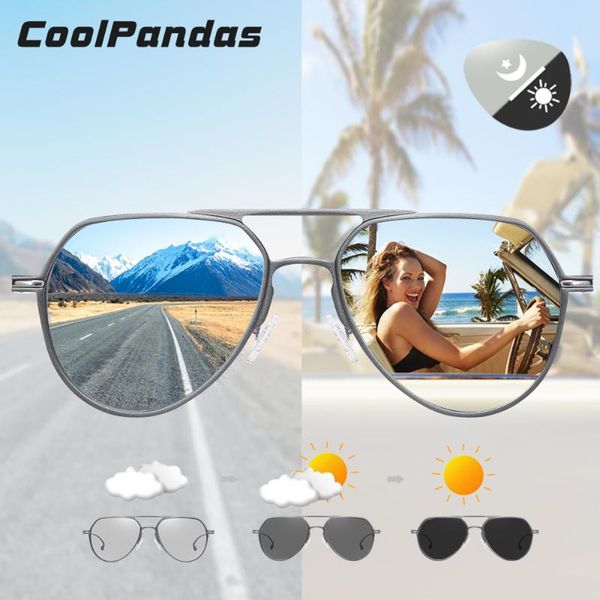 

aluminum hd pchromic sunglasses polarized men women day night vision oculos yellow driving glasses gafas de sol, White;black