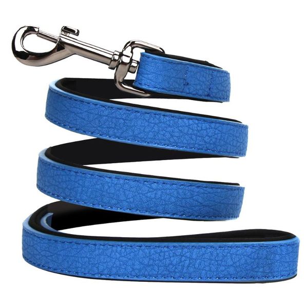 

dog collars & leashes leather big leash 120cm long for small large dogs pet lead with hook puppy rope pug
