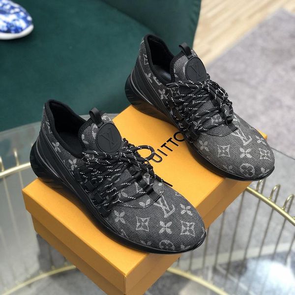 

2020z new limited edition luxury design mens low-fashion leather printed sneakers wild mens casual shoes mens banquet shoes size: 38-45, Black