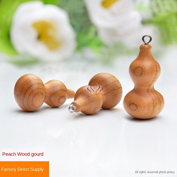 

22x 40mm peach wood big gourd smooth diy pendant crystal bead curtain pendant diy accessories, Silver