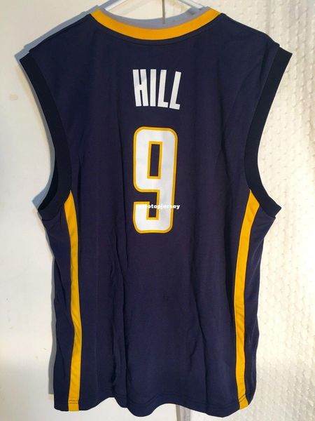 

ncaa retro jersey #9 george hill navy mens stitched vintage sleeveless vest jerseys, Gray