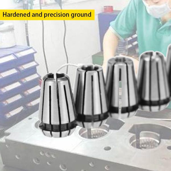 

new professional 13pcs spring collet set chuck collets fine quality for cnc milling lathe accessories tool 1mm to 7mm