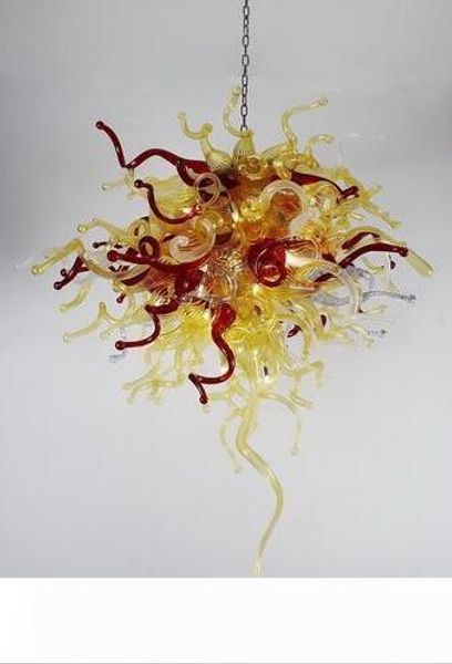 

110v 120v led bulbs design villa art lighting globe hand blown glass chandelier