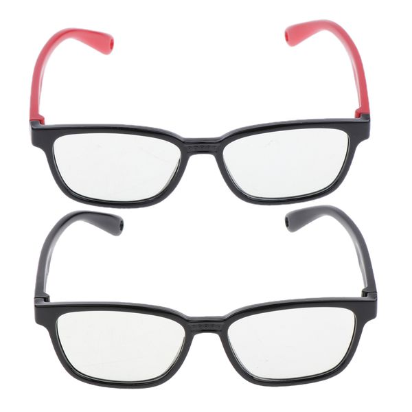

2x new kids computer eye glasses blue-blocking filter silicone frame glasses
