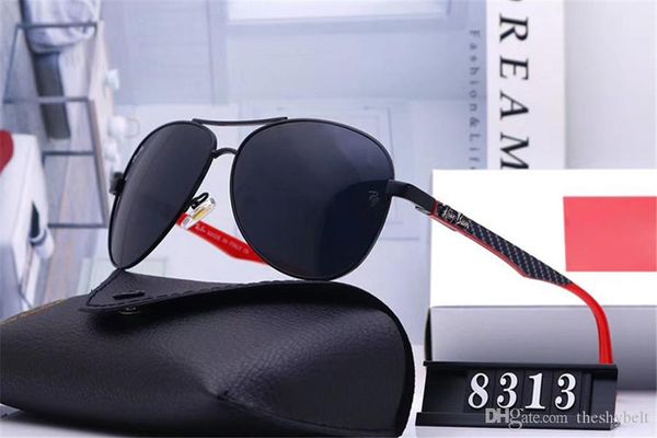 

designer pilot sunglasses for mens polarized brand sunglass mirror men crocodile sun glasses metal frame lentes high definition 2020, Black