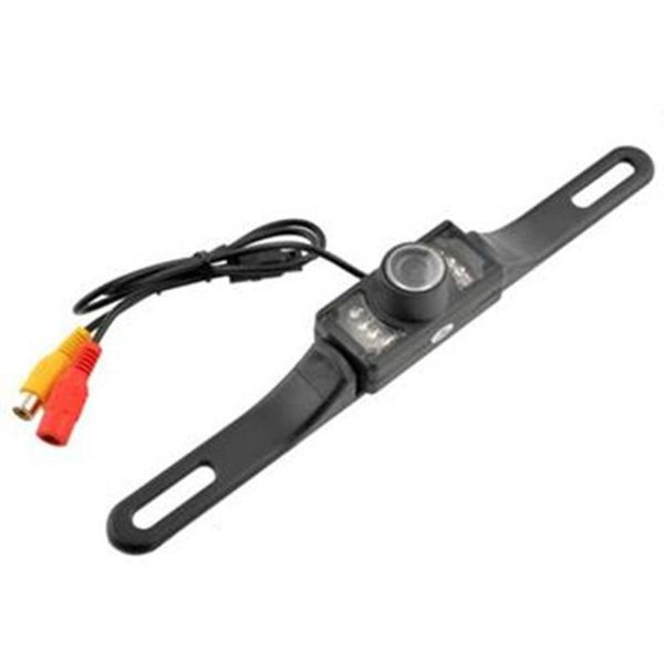 

hd night version 2.4g wireless transmitter and receiver car license mount rear view backup camera with 7 led lights