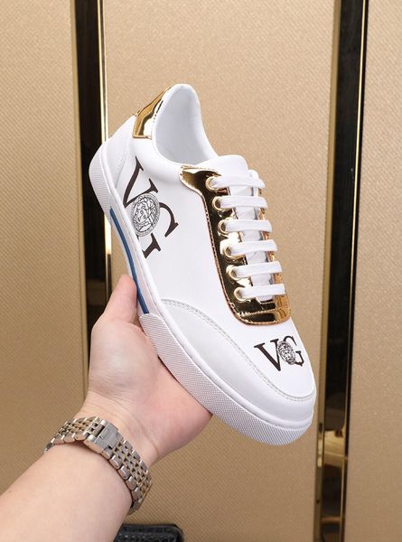 

2020-2019o limited edition tide brand men's printed leather casual shoes, fashion wild sports shoes, original box packaging, size: 38-4