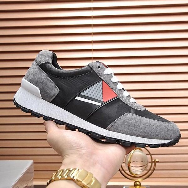 

new arrival technical fabric sneakers men 's shoes autumn and winter sports footwears lace -up low men shoes sports sneakers fast, Black