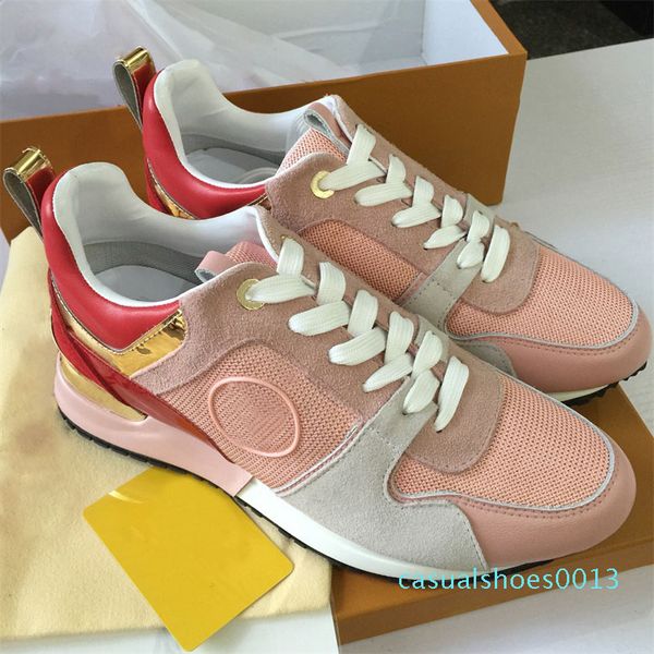 

run away designer sneakers woman real leather shoes men sneakers women flats luxury designer casual shoes original box c13, Black