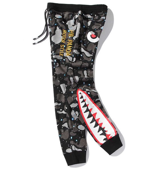 

2020 mens jogger pants fashion summer sports loose pants with printed quality mens pants plus size s-5xl yf20497, Black