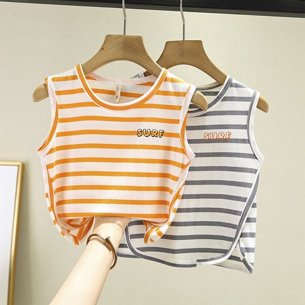 

хлопок мальчика жилет жилет футболки vestchildren 2020 летних новые без рукавов футболка 5 мальчиков и детского ребенок тонкого модного, Blue