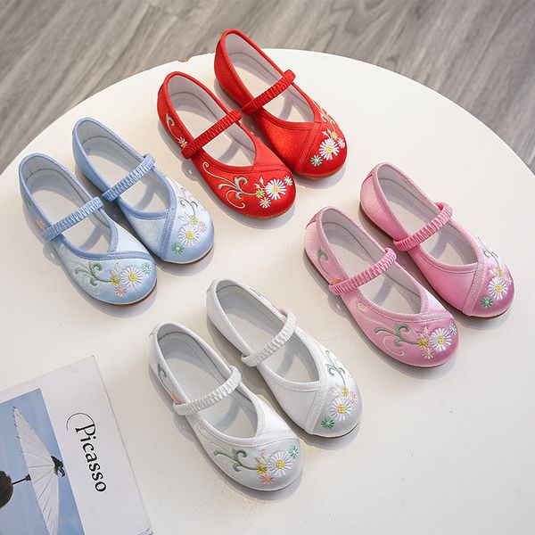 

children's embroidered shoes new children's shoes baby hanfu old beijing cloth traditional girls dance, Black