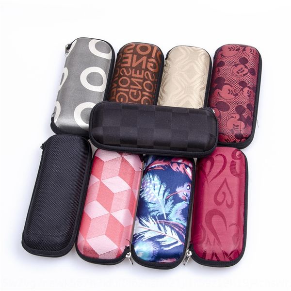 

zipper myopia student high-end optical box can be added case glasses case myopia glasses box, Blue