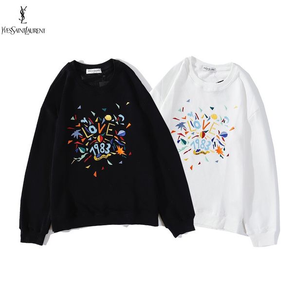 

2020ss spring and summer new high grade cotton printing short sleeve rond neck panel t-shirt size:s-xxxl color: black white 14a27 -k-60, White;black