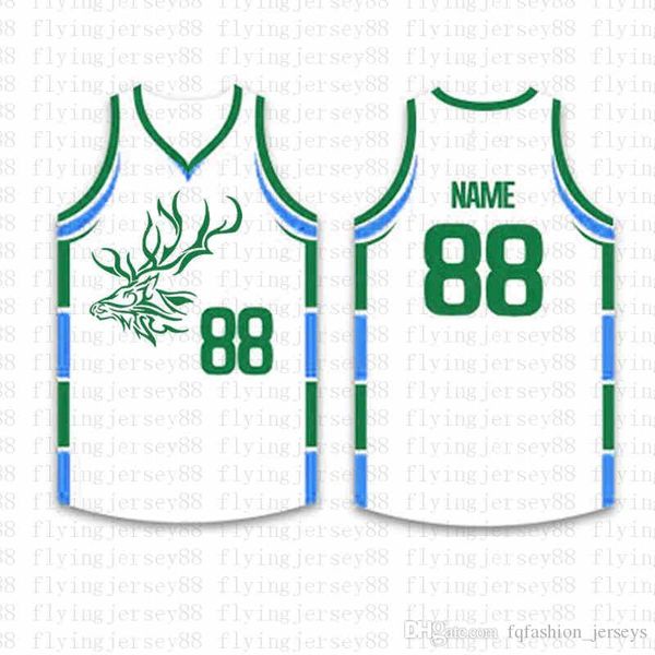 Top personalizado Basketball Jerseys Mens bordado Logos Jersey frete grátis por atacado baratos qualquer nome de qualquer número Tamanho S-XXL 88