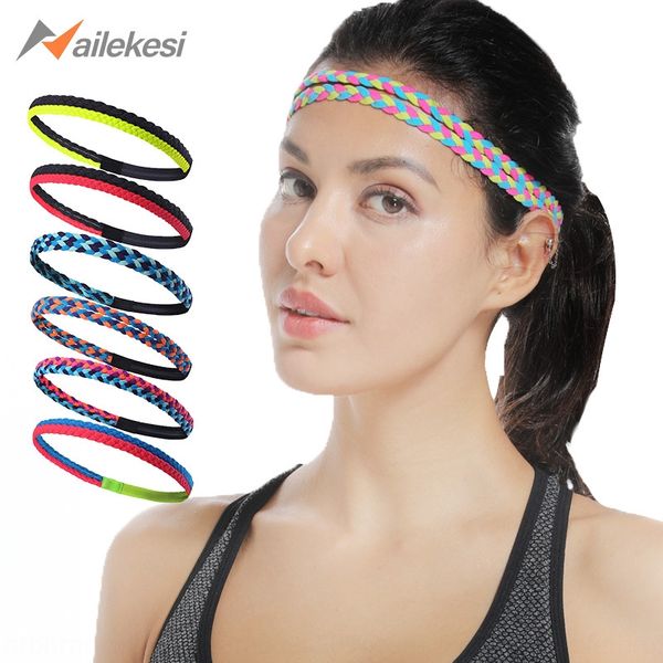 

ncv8r sports women's head sweat-proof belt sweat-guiding running sweat-proof non-slip headgear head wear sweat-absorbing hair band hair, Yellow;black