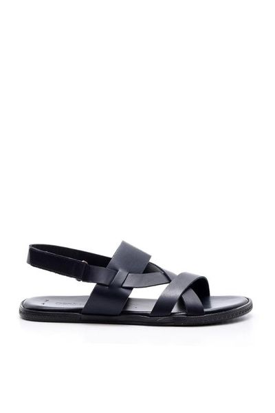 

derimod genuine leather male sandals, Black