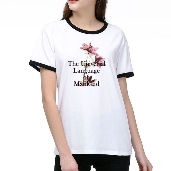 

Fashion Women's T-shirt 2020 New Summer Theme Popular Print Gentlewoman's T-shirt Short Sleeve 2-Color Selected Size S-2XL