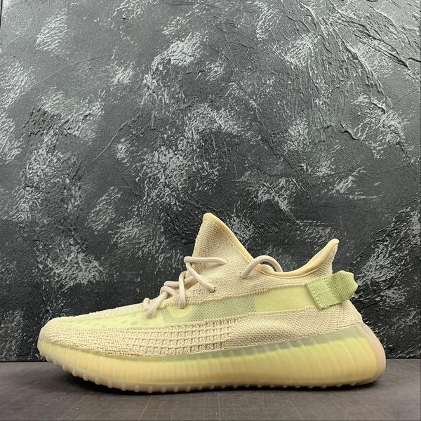 

v2 flax sneakers kanye sneaker west running shoes trainer youth kids men women trainers real boots fx9028 factory, Black