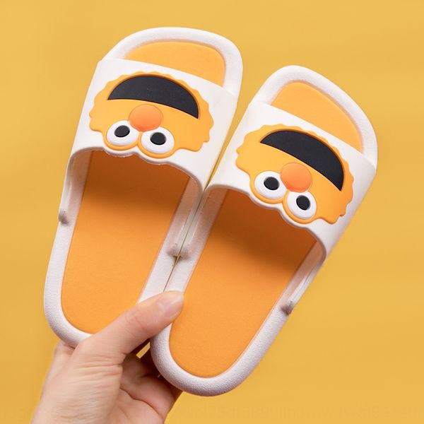 

children' children children children' slippers men' 2020 new cute cartoon one-character slippers for baby girls, Black;grey