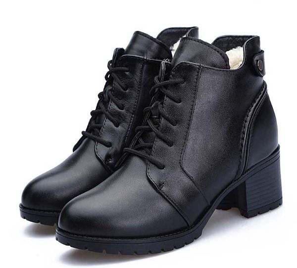 

fashion leather star women shoes woman leather short autumn winter ankle designer fashion brand women boots p169, Black