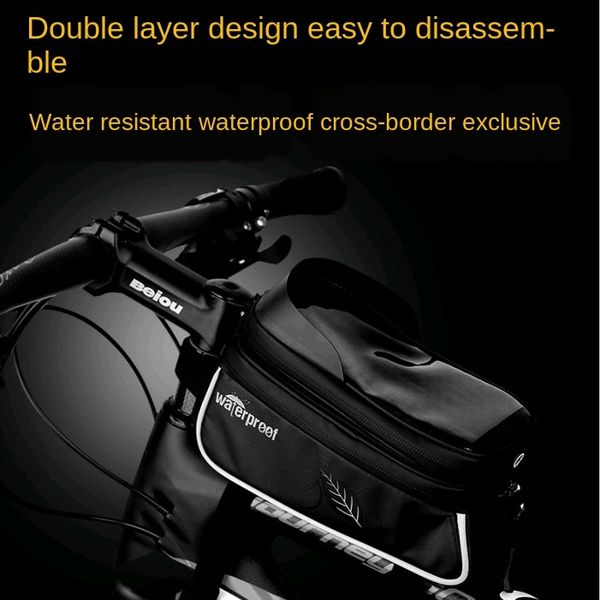

neutral mountain mobile bicycle bike tube bag bicycle waterproof touch screen mobile phone saddle bag road bike riding equipment