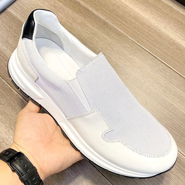 

the new highquality mens heavybottomed leather sports shoes canvas casual shoes comfortable sports shoes design men's casual leather qw, Black