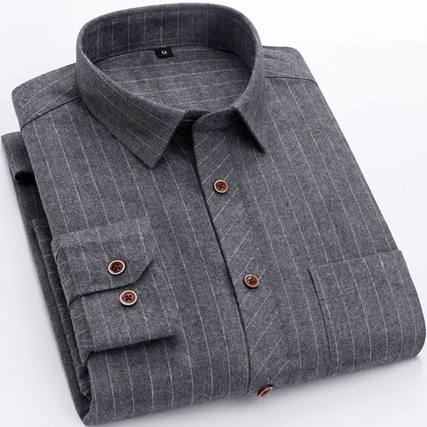 

gray striped/ plaid middle-age men's business casual shirts long sleeve new design fashion male dress shirts, White;black