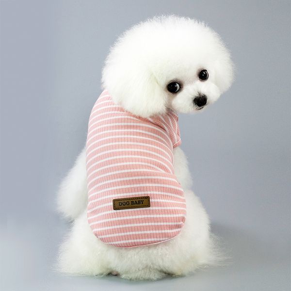 

factory outlet spring/summer new pet clothing puppy clothing fashion out cotton five color vest supplies