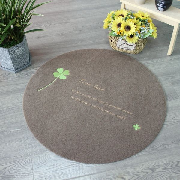 

uomew cartoon printed round floor hanging basket computer carpet living room bedroom hanging basket carpet computer chair round floor mat do