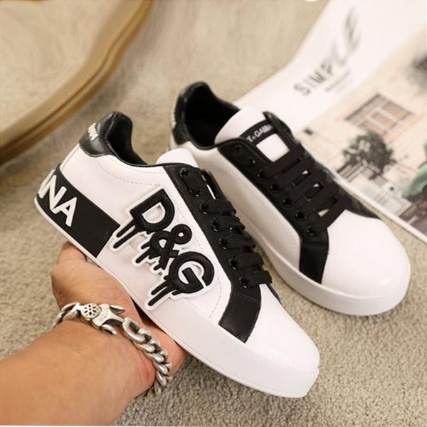 

2020 limited edition men and women graffiti hand-painted low-casual sports shoes, fashionable wild couple party shoes, size: 35-45, Black