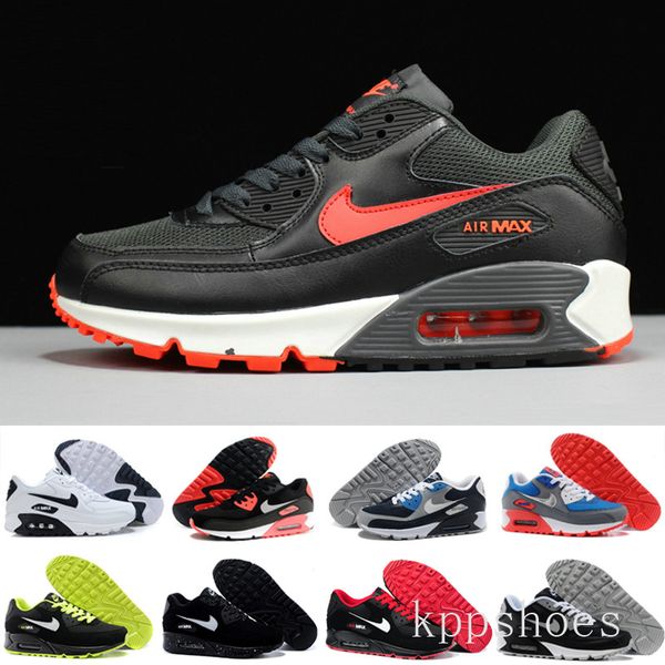 

men womens shoes classic 90s men and women running shoes black red white sports trainer air cushion surface breathable sports shoes kk-1r