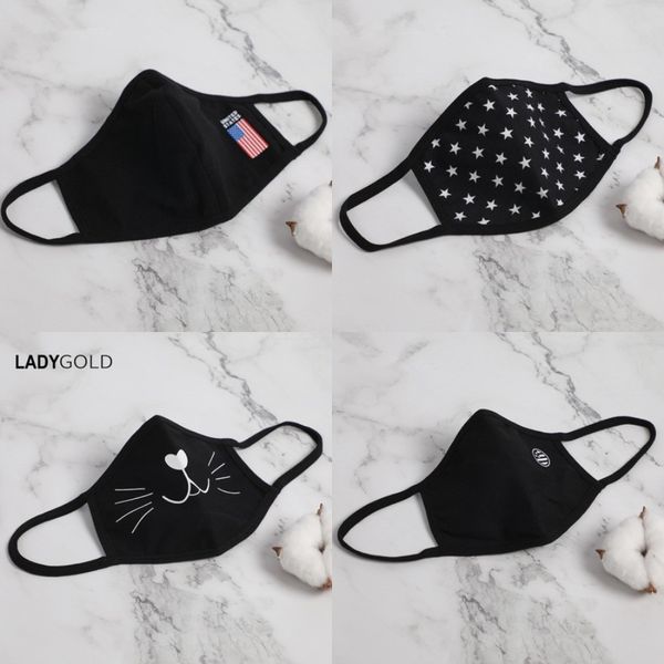 

fa sield mask anti-fog isolation full protective masks wit elastic band sponge eadband protection anti splas grds#744, Black