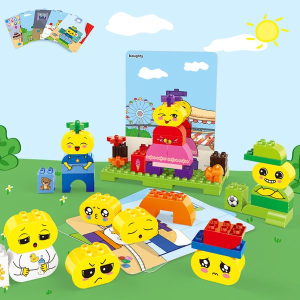 

preschool education my little mood big particle blocks toys puzzle children blocks toys for children gifts