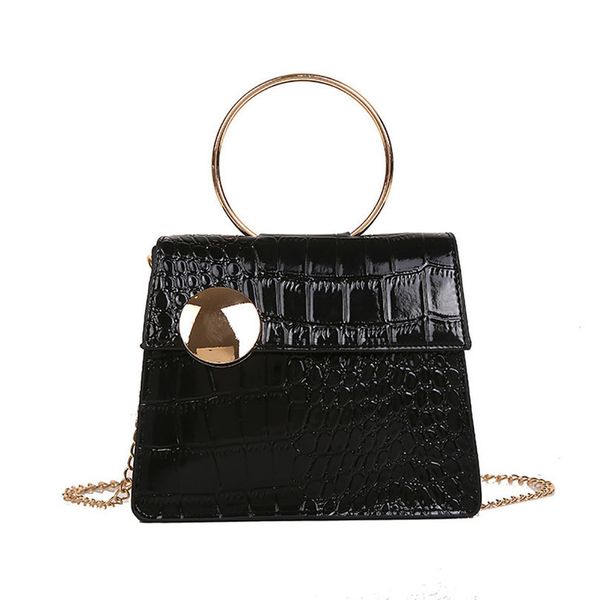 

women fashion shoulder bag with alligator pattern ladies versatile messenger bag patent leather bags bolsa feminina