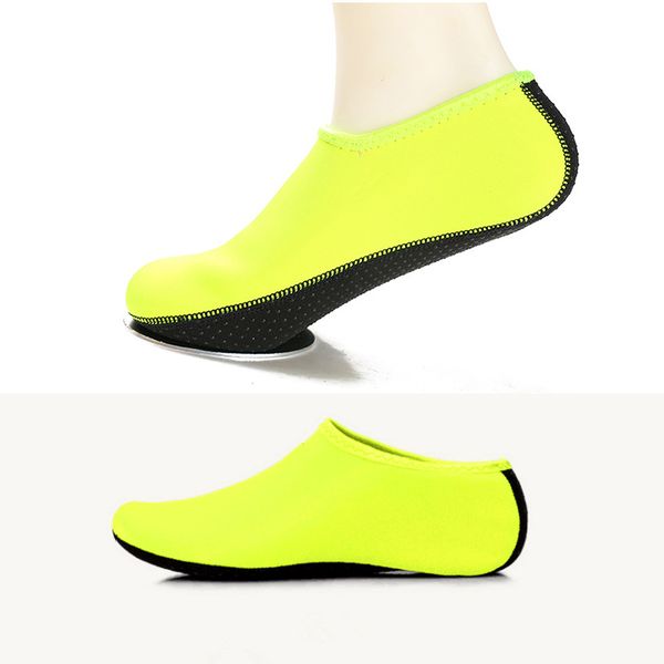 

sports socks scuba diving underwater shoes aqua surfing water sport wetsuit swimming pool seaside beach anti-scratch non-slip fit, Black
