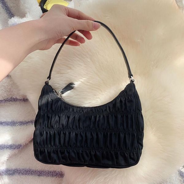 

fashion women underarm bag small fold lady handbags nylon shoulder bags fashion girls bag