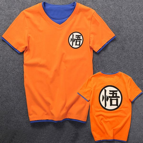 

dragon ball fairy turtle character v-neck short-sleeved t-shirt turtle character v-neck long-sleeved cartoon t-shirt, Black;red